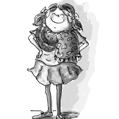 big scarf girl