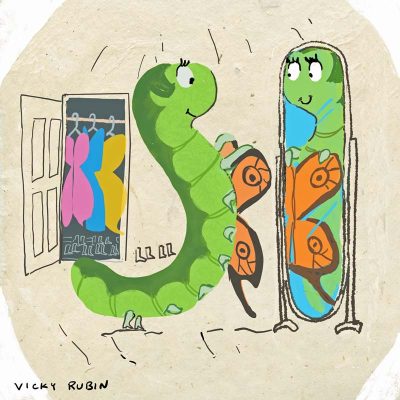 caterpillar becomes butterfly